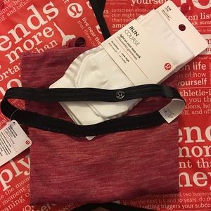 Lululemon Bundle- Top, headband, socks, and bag